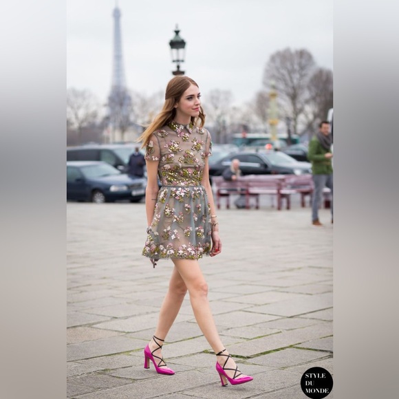 Pinko Floral Bustier Mini Dress – Corset Bodice, Fit & Flare (Size 2 / XS) - Picture 7 of 12